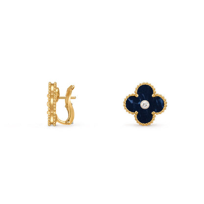[Gaonasi]CLOVER 15MM MOP DIAMOND EARRINGS COLLECTION