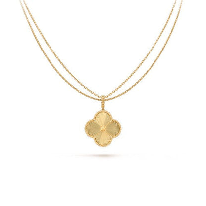 [Gaonasi]CLOVER 25MM PEDANT NECKLACE GOLD