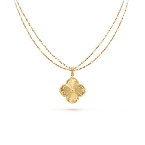 [Gaonasi]CLOVER 25MM PEDANT NECKLACE GOLD