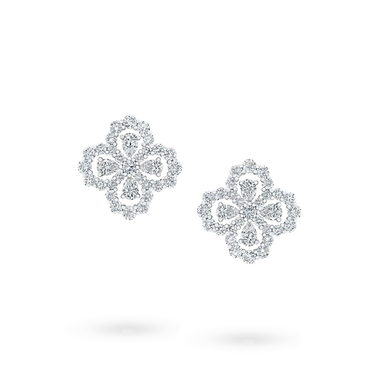 [Gaonasi]LOOP EARRINGS FULL MOTIF DIAMOND 16MM