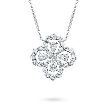 [Gaonasi]LOOP NECKLACE FULL MOTIF DIAMOND 16MM MULTIPLE COLORS