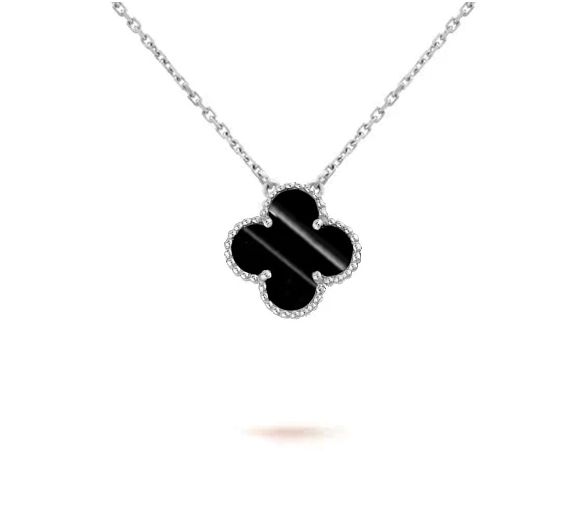[Gaonasi]CLOVER 15MM NECKLACE SILVER COLLECTION