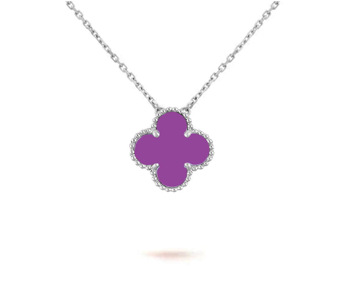 [Gaonasi]CLOVER 15MM NECKLACE SILVER COLLECTION