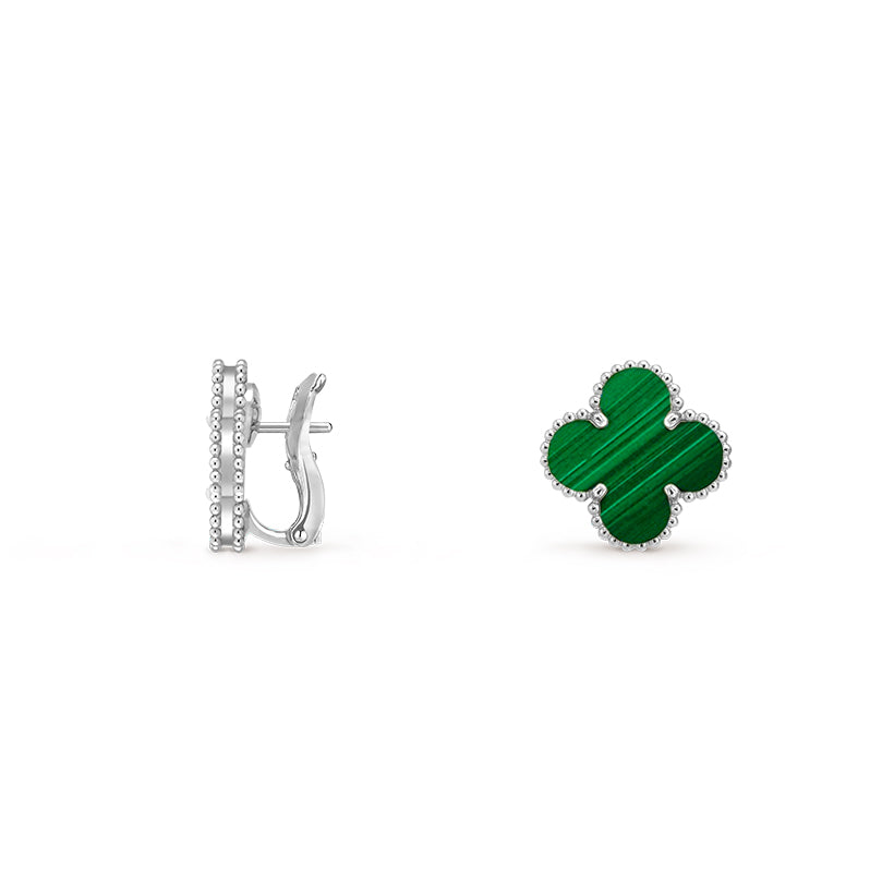 [Gaonasi]CLOVER SILVER 15MM MOP EARRINGS COLLECTION