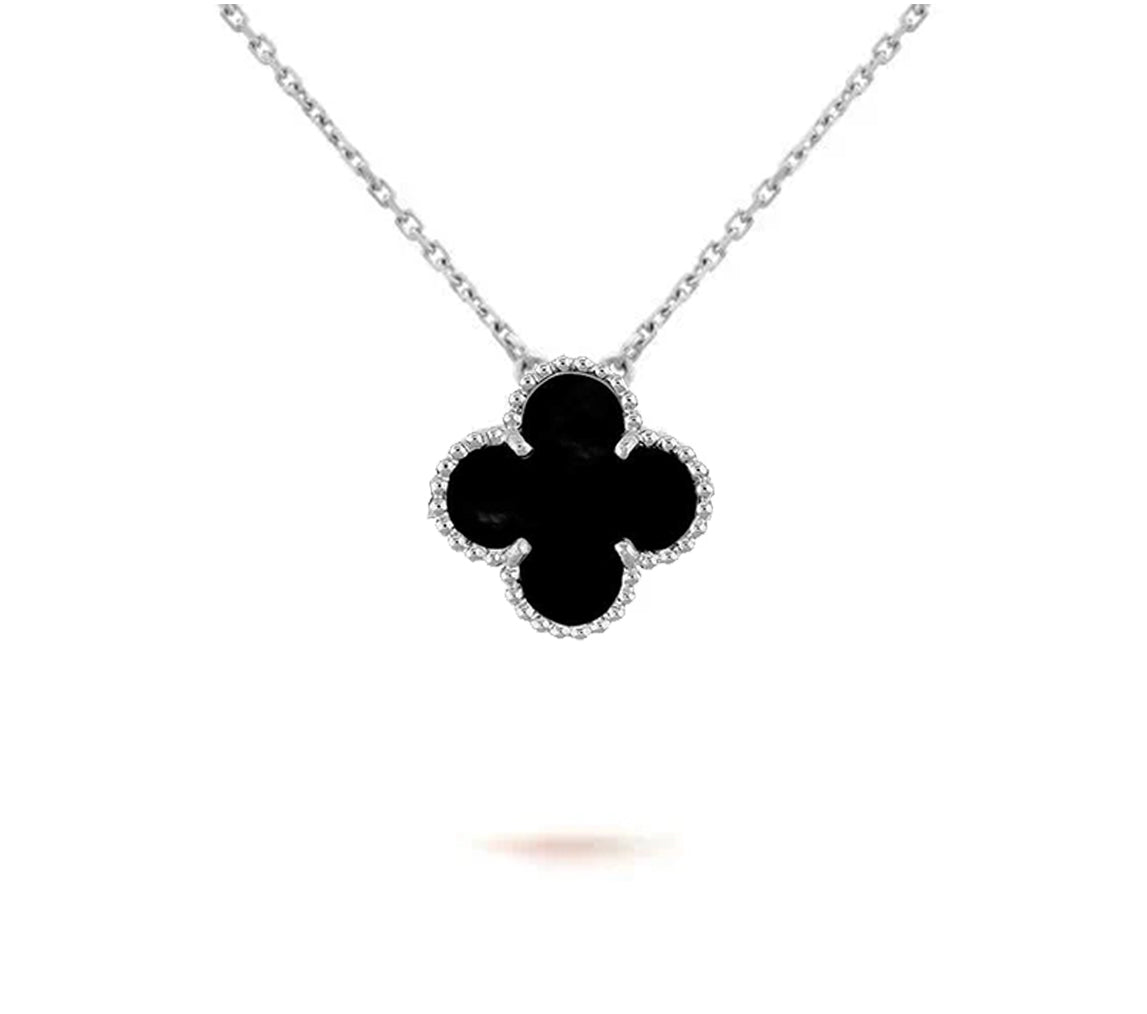 [Gaonasi]CLOVER 15MM NECKLACE SILVER COLLECTION