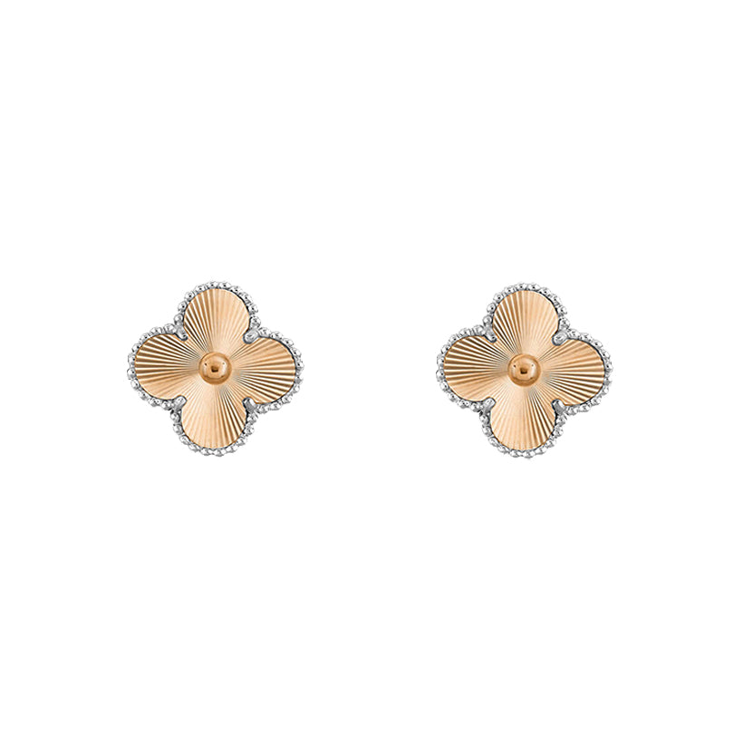 [Gaonasi]CLOVER SILVER 15MM EARRINGS COLLECTION