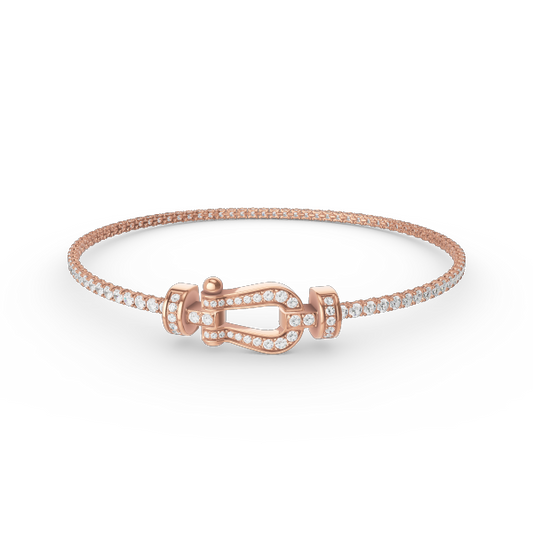 [Gaonasi]FORCE  HORSESHOE  DIAMOND TENNIS BRACELET