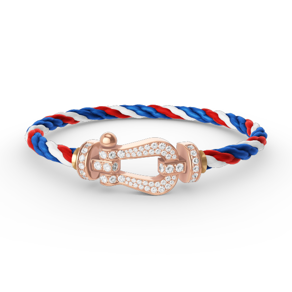 [Gaonasi]FORCE LARGE HORSESHOE FULL DIAMOND BRACELET ROSE GOLD