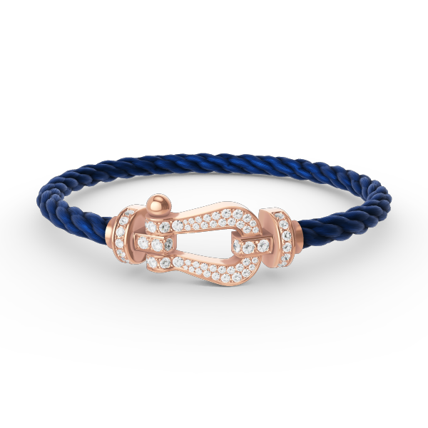 [Gaonasi]FORCE LARGE HORSESHOE FULL DIAMOND BRACELET ROSE GOLD