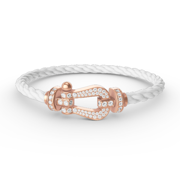 [Gaonasi]FORCE LARGE HORSESHOE FULL DIAMOND BRACELET ROSE GOLD