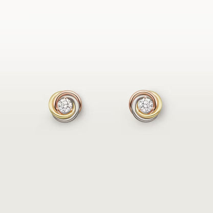 [Gaonasi Jewelry]TRINITY STUD DIAMOND EARRINGS