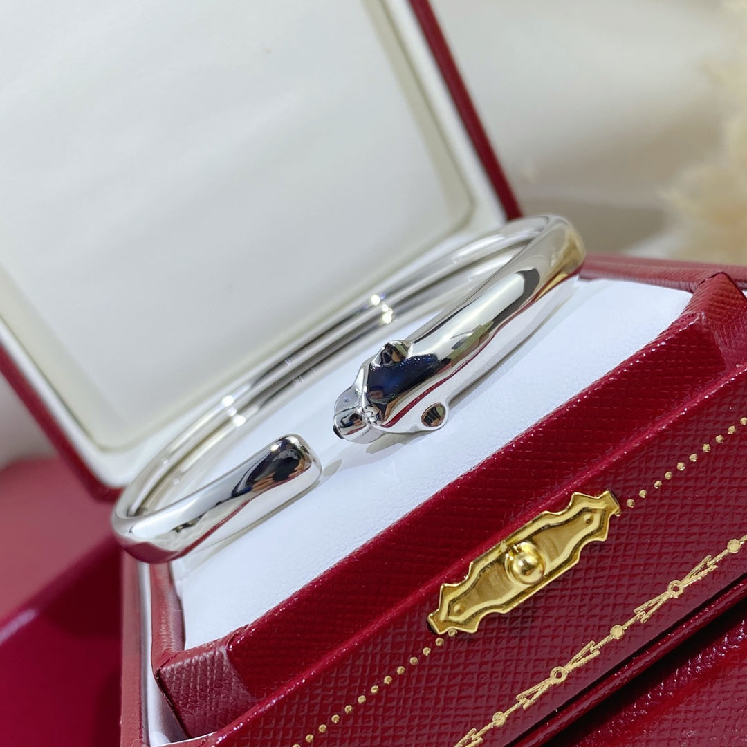 [Gaonasi]PANTHERE SILVER OPEN BRACELET