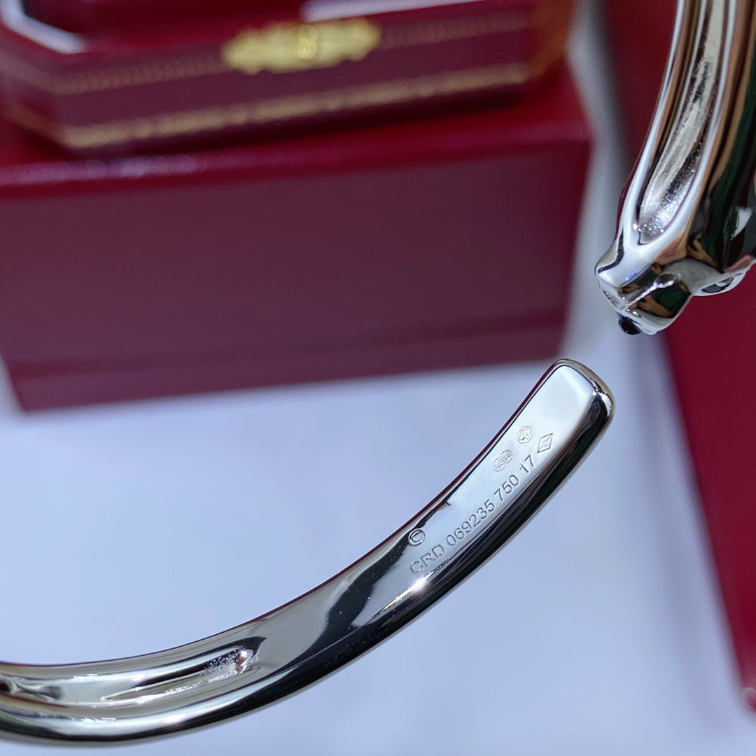 [Gaonasi]PANTHERE SILVER OPEN BRACELET