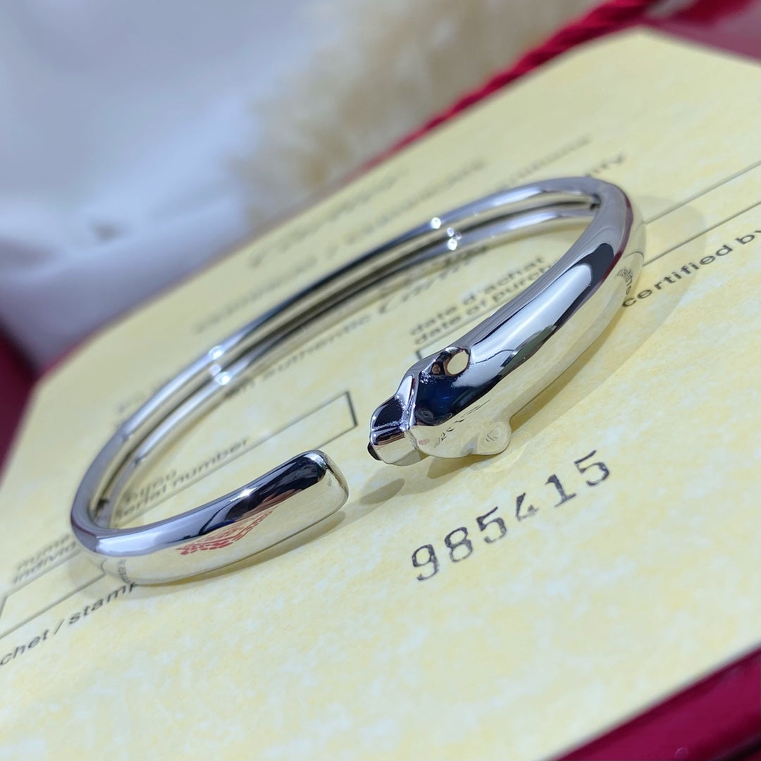 [Gaonasi]PANTHERE SILVER OPEN BRACELET