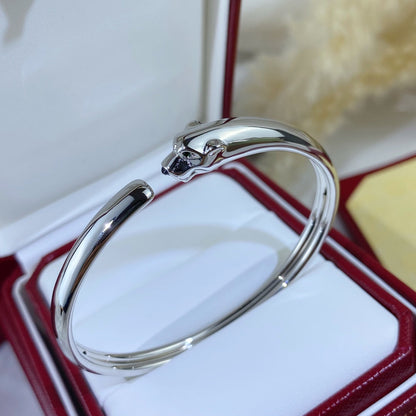 [Gaonasi]PANTHERE SILVER OPEN BRACELET