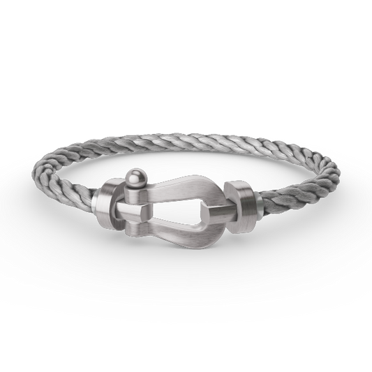 [Gaonasi]FORCE LARGE HORSESHOE NO DIAMOND BRACELET SILVER